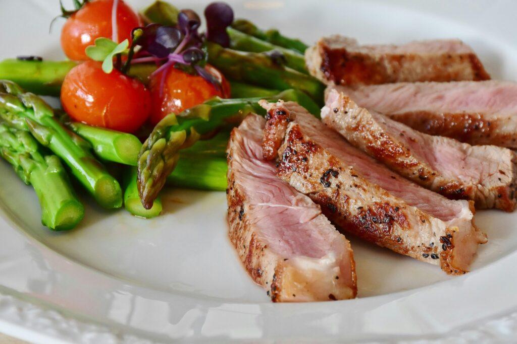 Healthy meal with Proteins